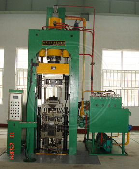 160T框架式 上二下三全自動(dòng)干粉液壓機(jī) 